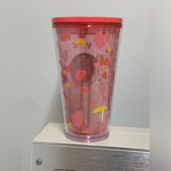 Valentines Day 2020 Exclusive Starbucks Double Walled 16 oz Lidded Tumbler - Picture 5 of 15